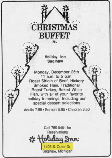 Americas Best Value Inn (Holiday Inn East) - Dec 21 1989 Ad (newer photo)
